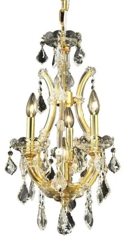 Elegant Lighting Maria Theresa 4 Light Royal Crystal Chandelier - Picture 1 of 9