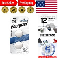 Child-Safe 3V Lithium Coin Batteries 2 Count - Color Alert  Bitter Coating