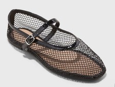 Women's Issa Mesh Mary Jane Ballet Flats w/Memory Foam Insole A New Day Size 9