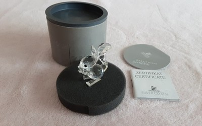 Swarovski Kristall EICHHÖRNCHEN LANGE OHREN 011871 Woodland Friends Originalverpackt Selten