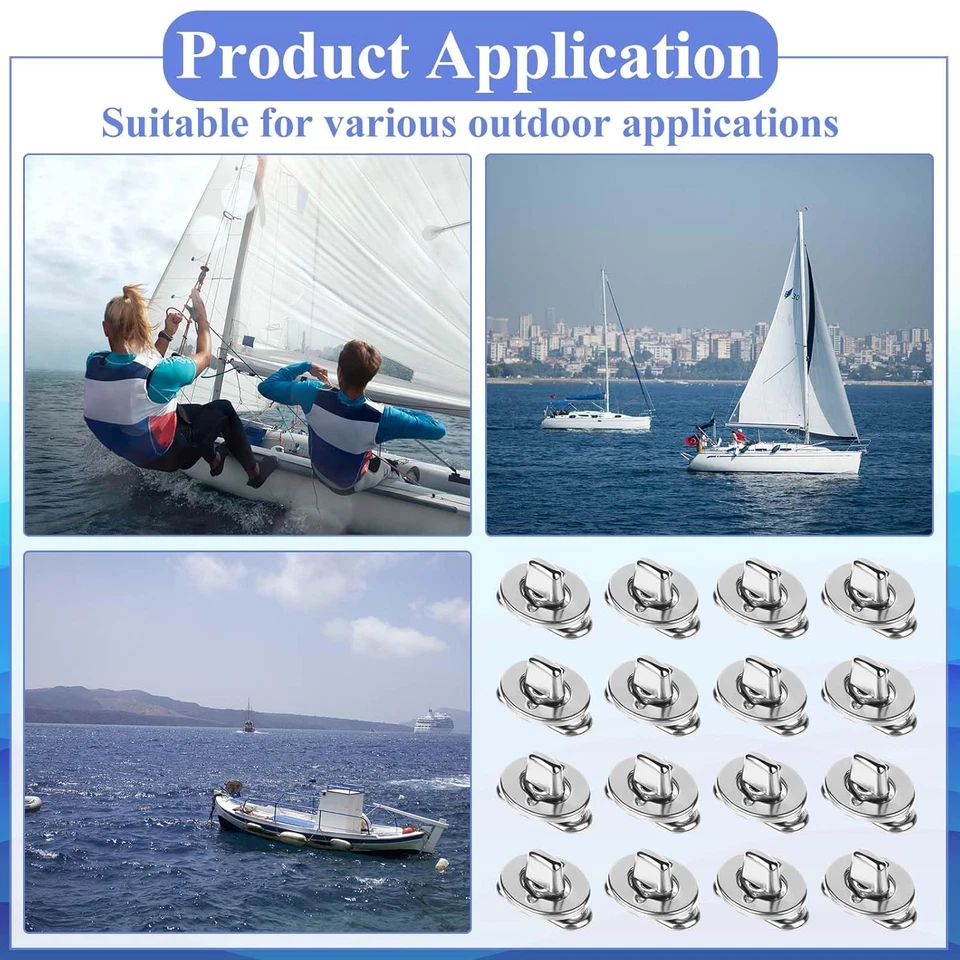 Juego de sujetadores de bloqueo giratorio de 30 piezas con ojales y pernos, tornillos de montaje Foto 3 de 4