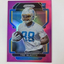 Tre McKitty 2021 Panini Prizm Pink Prizm #416 Los Angeles Chargers