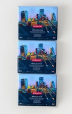 Derwent Colored Pencils, Procolour, Drawing, Art, Metal Tin 24 Count Lot Of 3