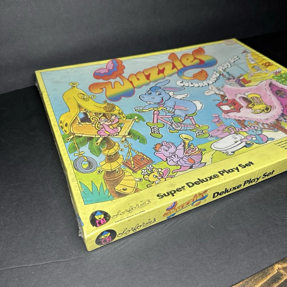 1984 Walt Disney Wuzzles Colorforms Super Deluxe Play Set Factory Sealed Art - Image 3 of 4