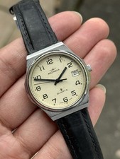RARE! 1986 Mondia By Zenith Field Style Date 37mm Men’s Watch 