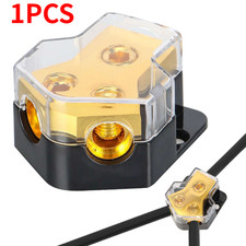 Car Audio Splitter Amp Power 0/2/4 Gauge In 4/6/8 Gauge Out Distribution Block