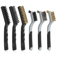 Wire Brushes Cleaning Set 6Pc, 9" and 7", for Welding... 