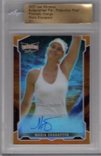 MARIA SHARAPOVA 2022 LEAF VIBRANCE CRYSTAL ORANGE PRIZM PROOF AUTO 1/1 *TENNIS*