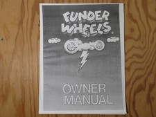 Action Products Funder Wheels Mini Car Go-Kart Owner's Manual - Reprint