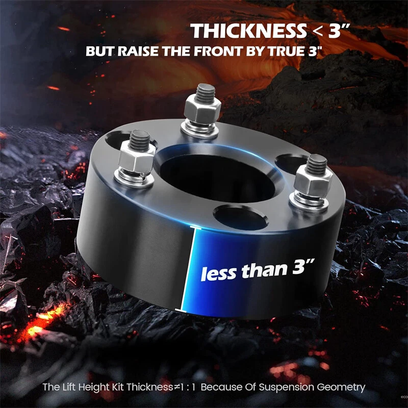 3" Front + 2" Rear Full Lift Kit Leveling Kit for Dodge Ram 1500 4WD 2009-2024 - Image 4 of 4