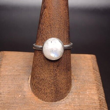 10mm Rainbow Moonstone Sterling Silver Ring NWOT Various Sizes