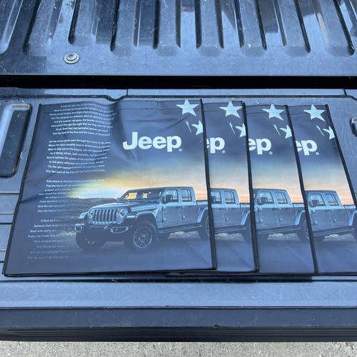 Lot Of 4 Jeep Gladiator MOPAR Reusable Black Grocery Shopping Tote Bag 8x10x22”