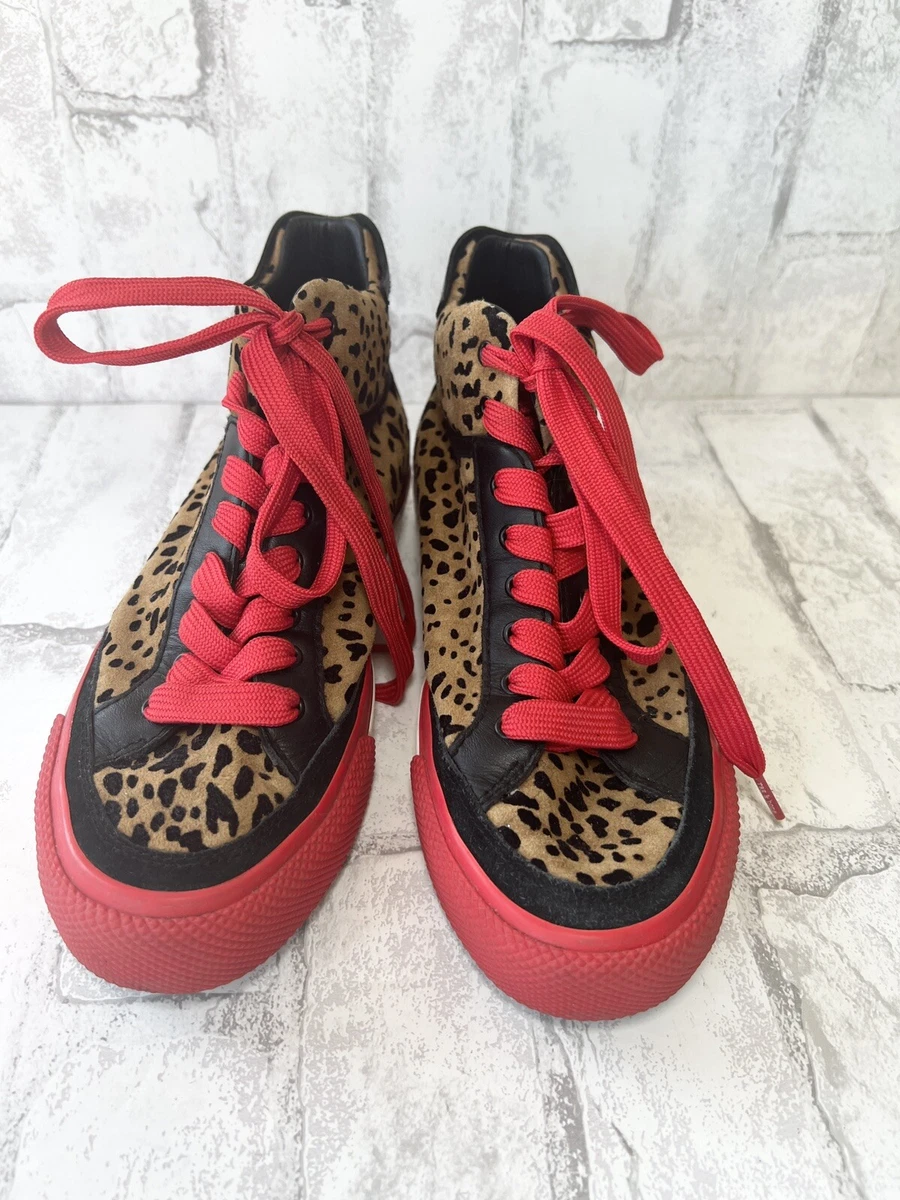 Red cheetah deals shoes