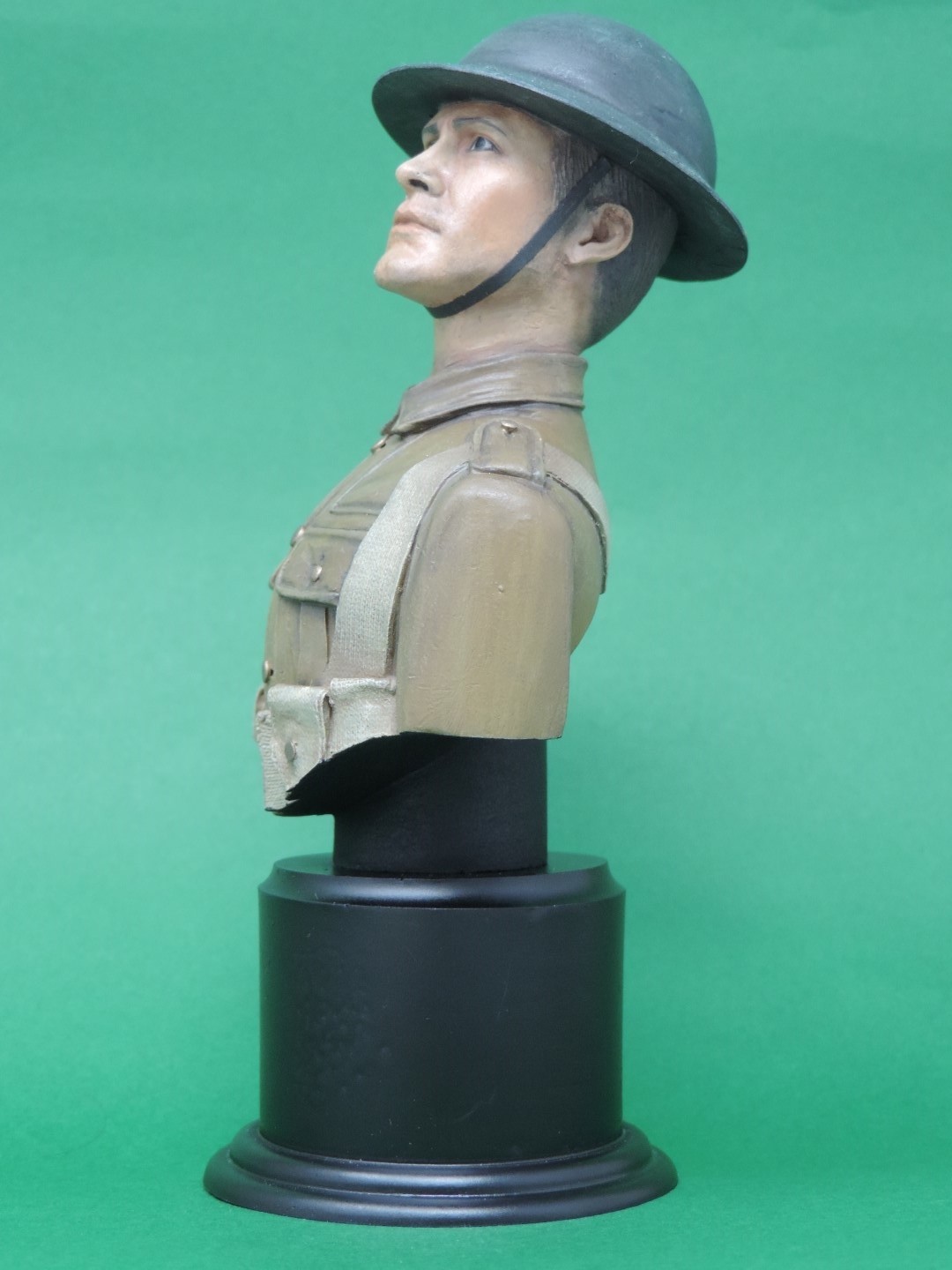 WW1 British Tommy Tin Hat Resin Military Bust Studio Painted L6 eBay