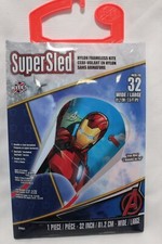 Iron Man SuperSled Nylon Fameless Kite 32 inches wide lot of 2
