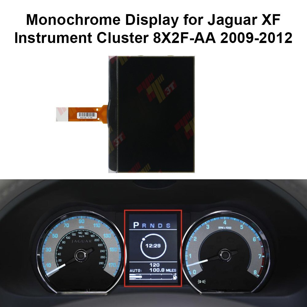 Display for Jaguar XF Instrument Cluster 8X2FAA 20092012 eBay