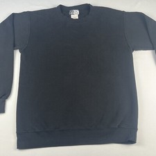 Vintage Max Active Crew Neck Sweatshirt Youth XL Pullover Black Made In USA