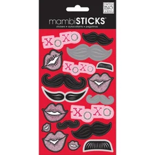 Me And My Big Ideas Sticks Stickers Lips and Mustache