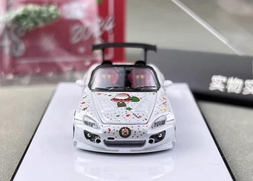 MicroTurbo MT 1:64 Honda S2000 Spoon 2024 Christmas Edition alloy car model - Picture 5 of 11