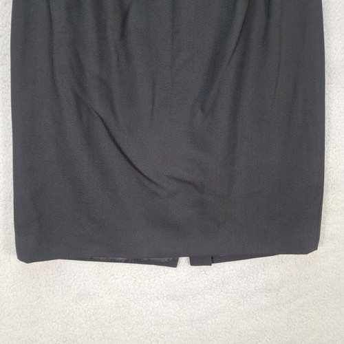 Valerie Smith Womens Skirt Size 6 Black Pure Wool Classic Career Straight Pencil - 第 4/16 張圖片