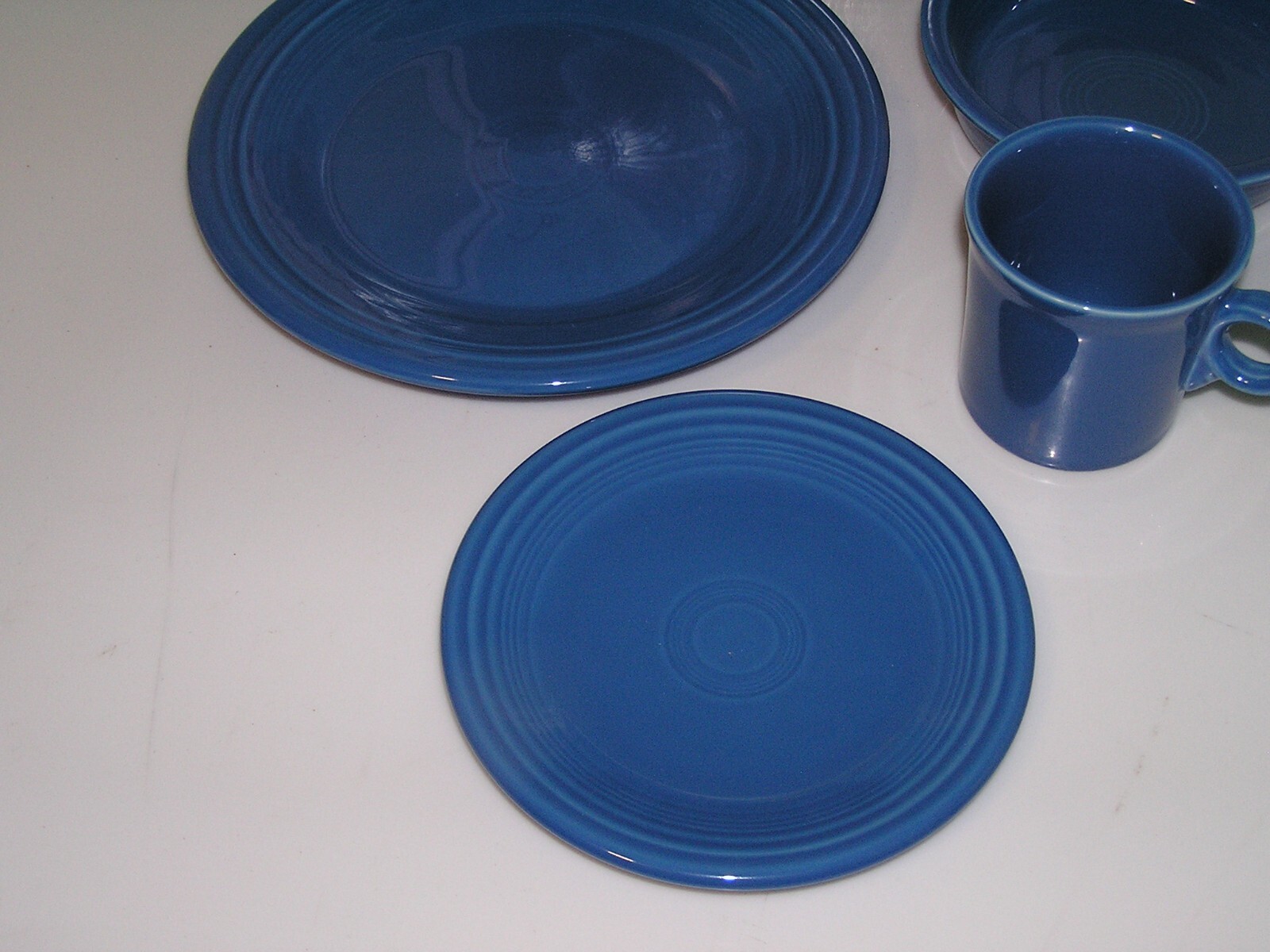 Fiesta Lapis Blue 4 Piece Place Setting&nbsp; Fiestaware Homer Laughlin 831 337