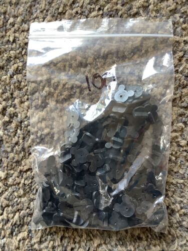 Authentic Disney WDW Set of 100 Black Rubber Mickey Pin Backs-F