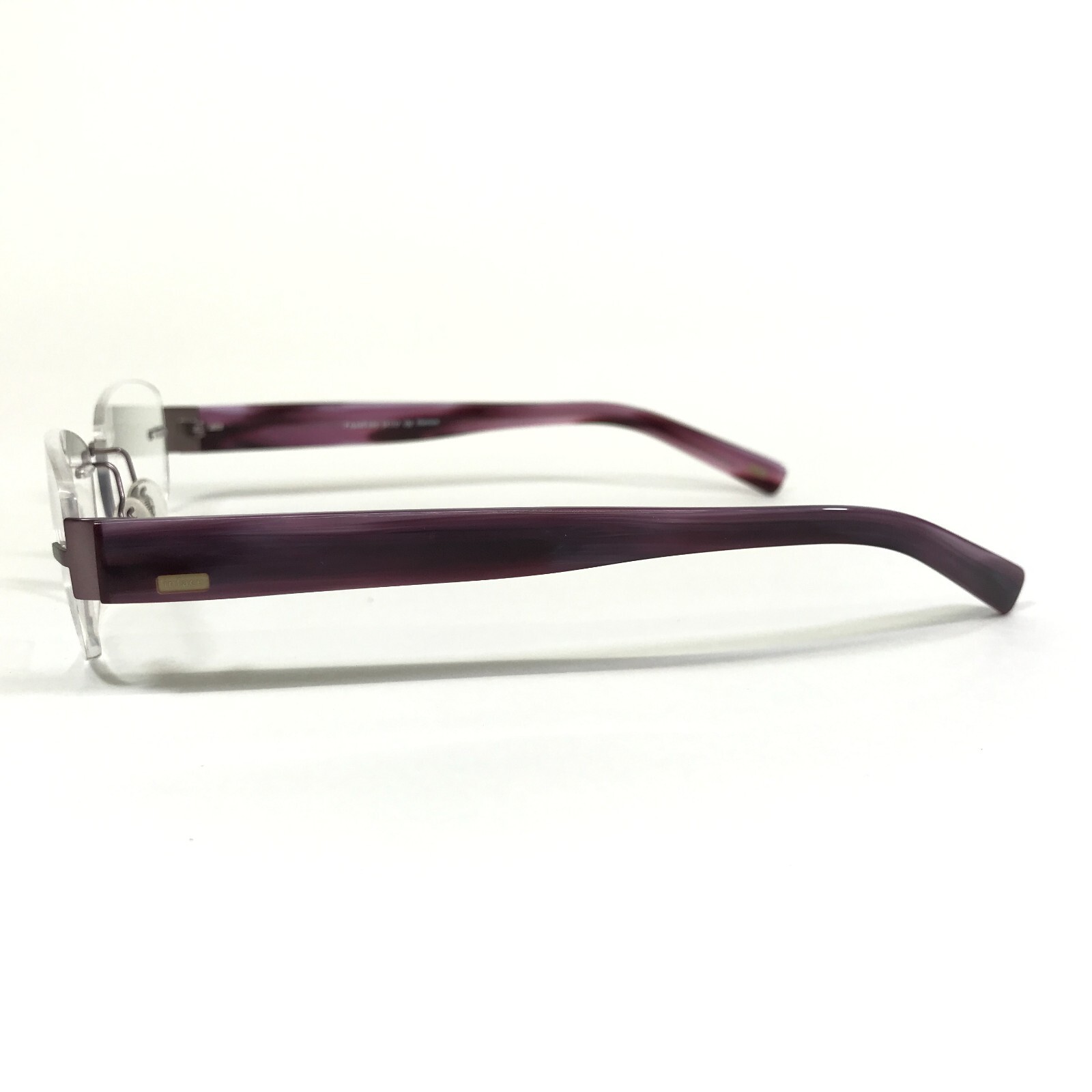 Inface Eyeglasses Frames if 1500D-205 Purple Rectangular Rimless 52-17-135