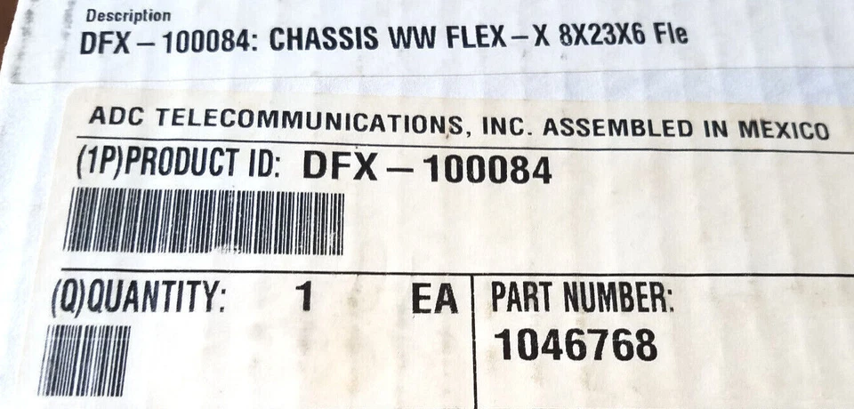 ADC, DFX-100084, T1MYAV7CAA, 1046768, DSX-1 WIRE WRAP CHASSIS, NEW IN BOX - Image 4 of 4