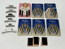 Vintage Lot - Tip Top, Goody, Merlin, De Long, Flamingo - Wave Clips Bobby Pins