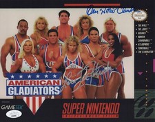 American Gladiators Nitro & Ice photo signed by Dan Clark & Lori Fetrick JSA COA