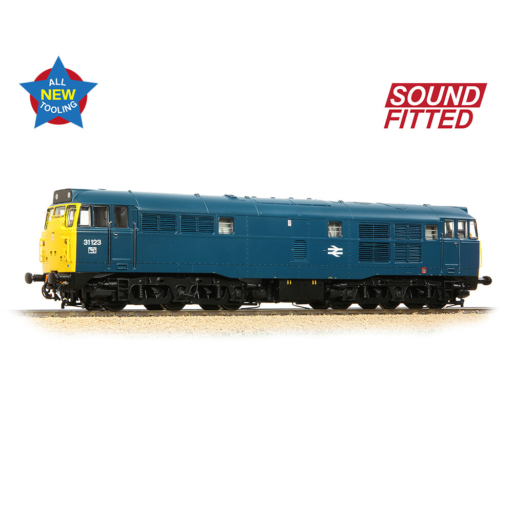 Bachmann Branchline 35-805SF Class 31/1 31123 BR Blue - OO Gauge