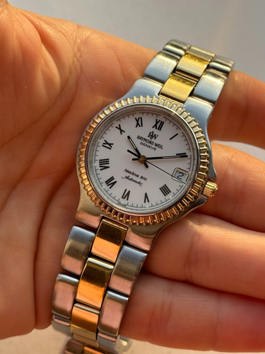 Reloj Raymond Weil Amadeus 2000 automático fecha para hombre 34 mm hecho en Suiza - Imagen 9 de 11