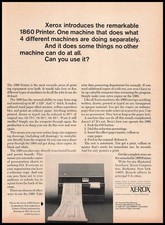 1964 Xerox Corporation Rochester New York 1860 Printer Vintage Print Ad