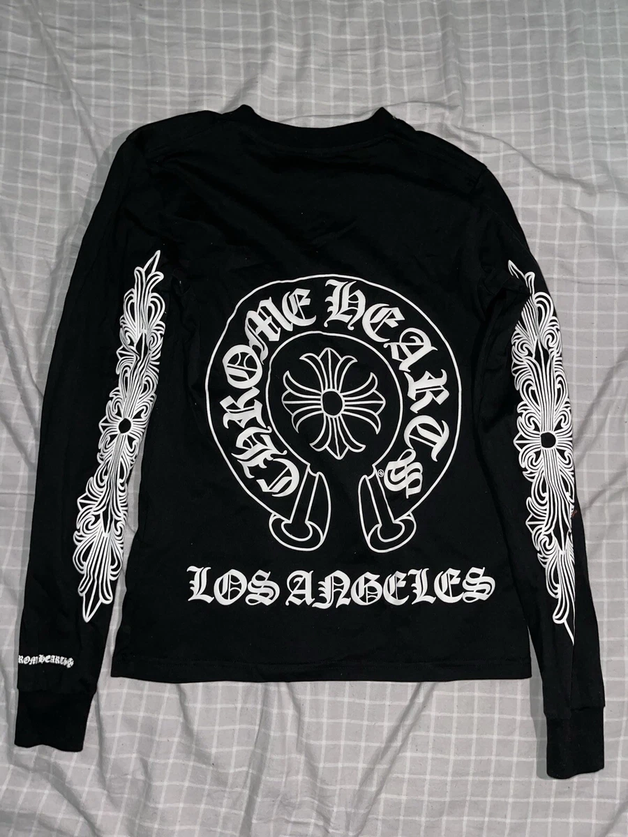 Chrome Hearts Los Angeles Horseshoe Floral Exclusive L/S Tee