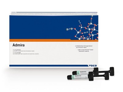 Voco 2421 Admira Light Curing Ormocer Dental Restorative Material Syringe A1 4gm