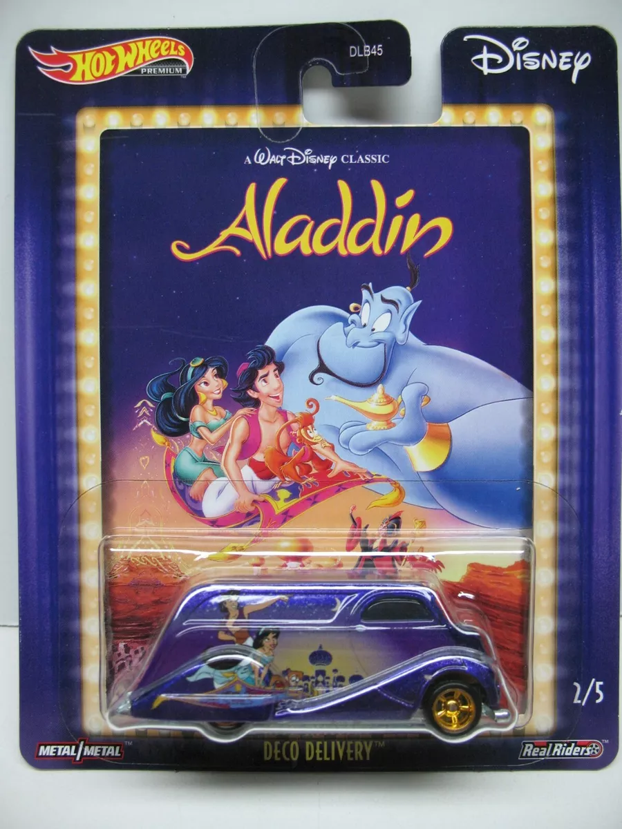 HOT WHEELS 2020 PREMIUM POP CULTURE DISNEY SERIES , DECO DELIVERY , ALADDIN 2/5