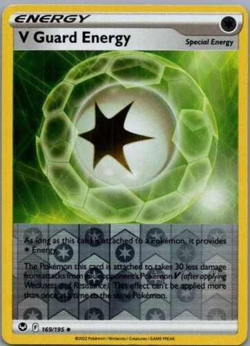 Pokemon - V Guard Energy - 169/195 - Reverse Holo - Silver Tempest - NM/M
