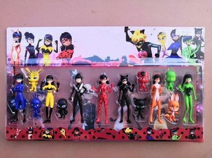 14pcsset Película Ladybug Muñeca Figura De Acción Juguetes