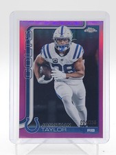 JONATHAN TAYLOR 2025 TOPPS CHROME PINK REFRACTOR /250 #130 COLTS Q5849