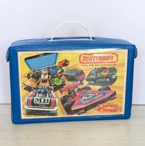 Vintage 1976 Matchbox Carry Case Lesney Products Team Matchbox Holds 24 Toy Cars