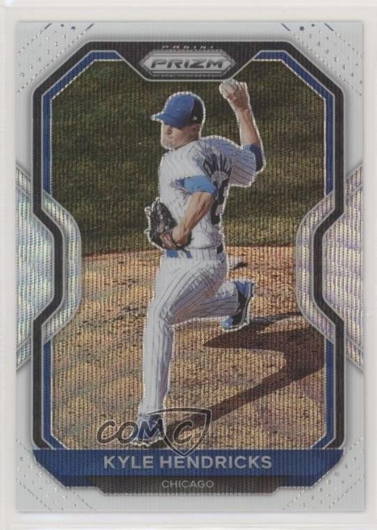 2021 Panini Prizm White Wave Prizm Kyle Hendricks #97 9bp