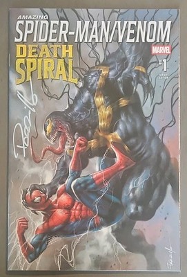Marvel Amazing Spider-Man/Venom Death Spiral #1 Variant Cover Parrillo Signed
