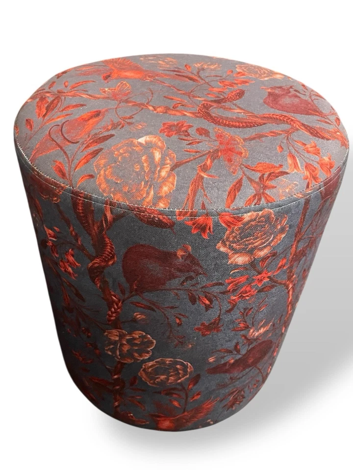 Footstool/pouffe Mineheart Back To Nature, Red & Grey 38x43cm BRAND NEW £380 RRP - Image 4 of 4