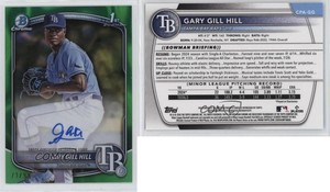 2025 Bowman Chrome Prospect Green Lava Refractor /99 Gary Gill Hill #CPA-GG Auto
