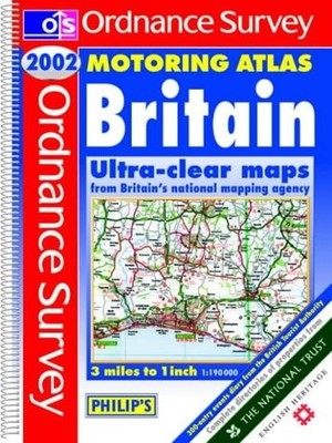 Ordnance Survey Motoring Atlas Britain 2002, Philip's Maps, Good Book