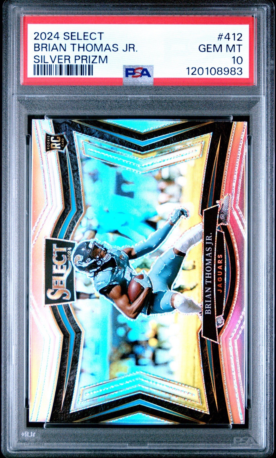 2024 Panini Select - Field Level Brian Thomas Jr. #412 Silver Prizm (RC)