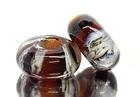Big Hole Handmade Lampwork Glass Beads  From Murano Tamara Yarilo Brand 2 Pcs