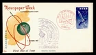 DR WHO 1957 RYUKYU JAPAN FDC NEWSPAPER WEEK CHO CACHET R42326
