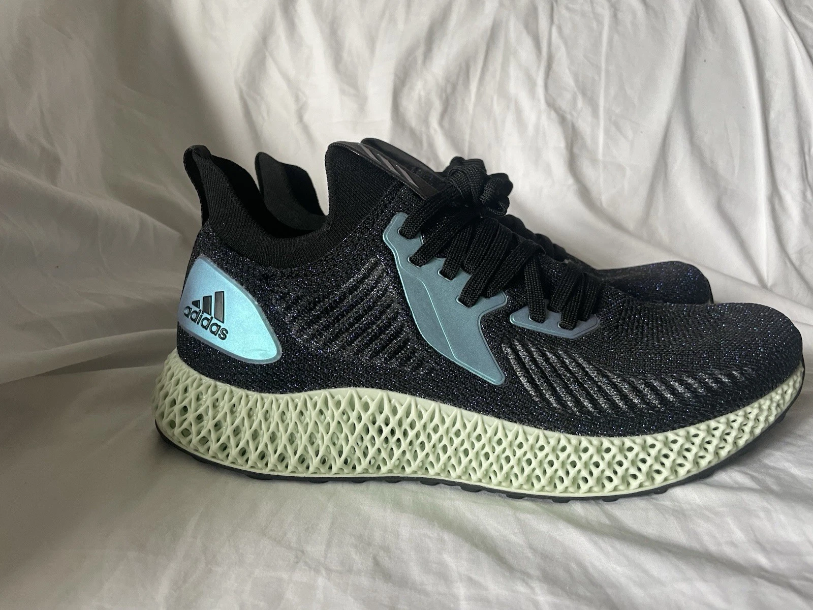Adidas Uomo Alphaedge 4D Nero Iridescente FV6106 *TAGLIA 9 5*