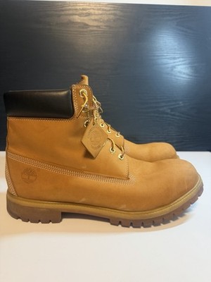 Timberland 6 Inch Premium Waterproof Men's Boot 'Wheat Nubuck' Size 14 [10061]